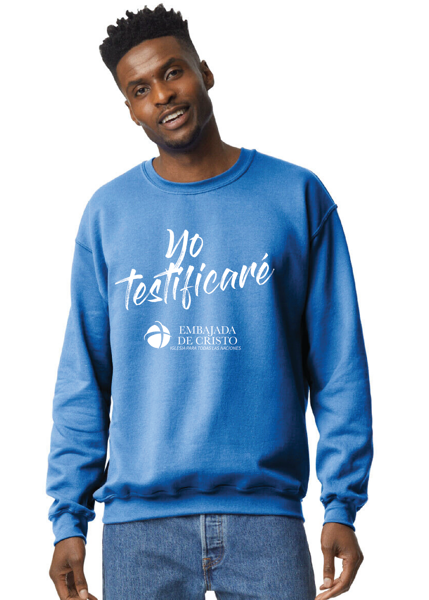 I Will Testify Blue Sweatshirt (Esp)